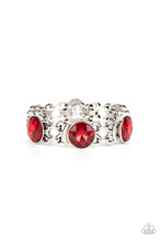 Load image into Gallery viewer, Paparazzi Devoted to Drama - Red Rhinestone Bracelet
