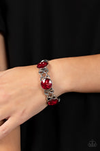 Load image into Gallery viewer, Paparazzi Devoted to Drama - Red Rhinestone Bracelet
