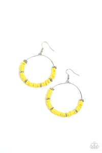 Paparazzi Layered - Yellow Earring