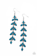 Load image into Gallery viewer, Fanciful Foliage - Blue Earring Paparazzi
