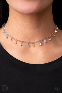 Bringing SPARKLE Back - White Rhinestone Necklace Paparazzi