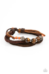 Paparazzi Tundra Tracker - Orange Urban Bracelet