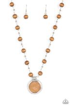 Load image into Gallery viewer, Soulful Sunrise - Brown Wood Necklace Paparazzi
