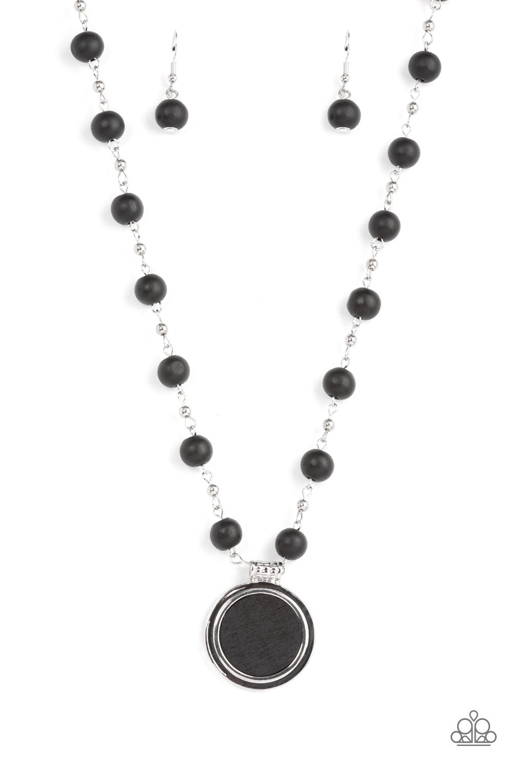 Paparazzi Soulful Sunrise - Black Wood Necklace
