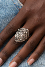 Load image into Gallery viewer, Plead GLITZY - Silver Hematite Ring Paparazzi

