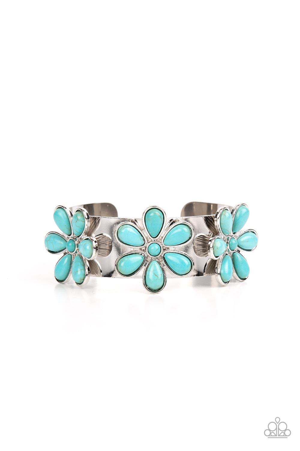 Paparazzi Desert Flower Patch - Turquoise Bracelet