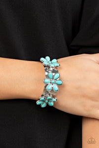 Paparazzi Desert Flower Patch - Turquoise Bracelet