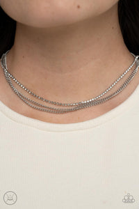 Paparazzi Glitzy Gusto - Rhinestone Choker Necklace