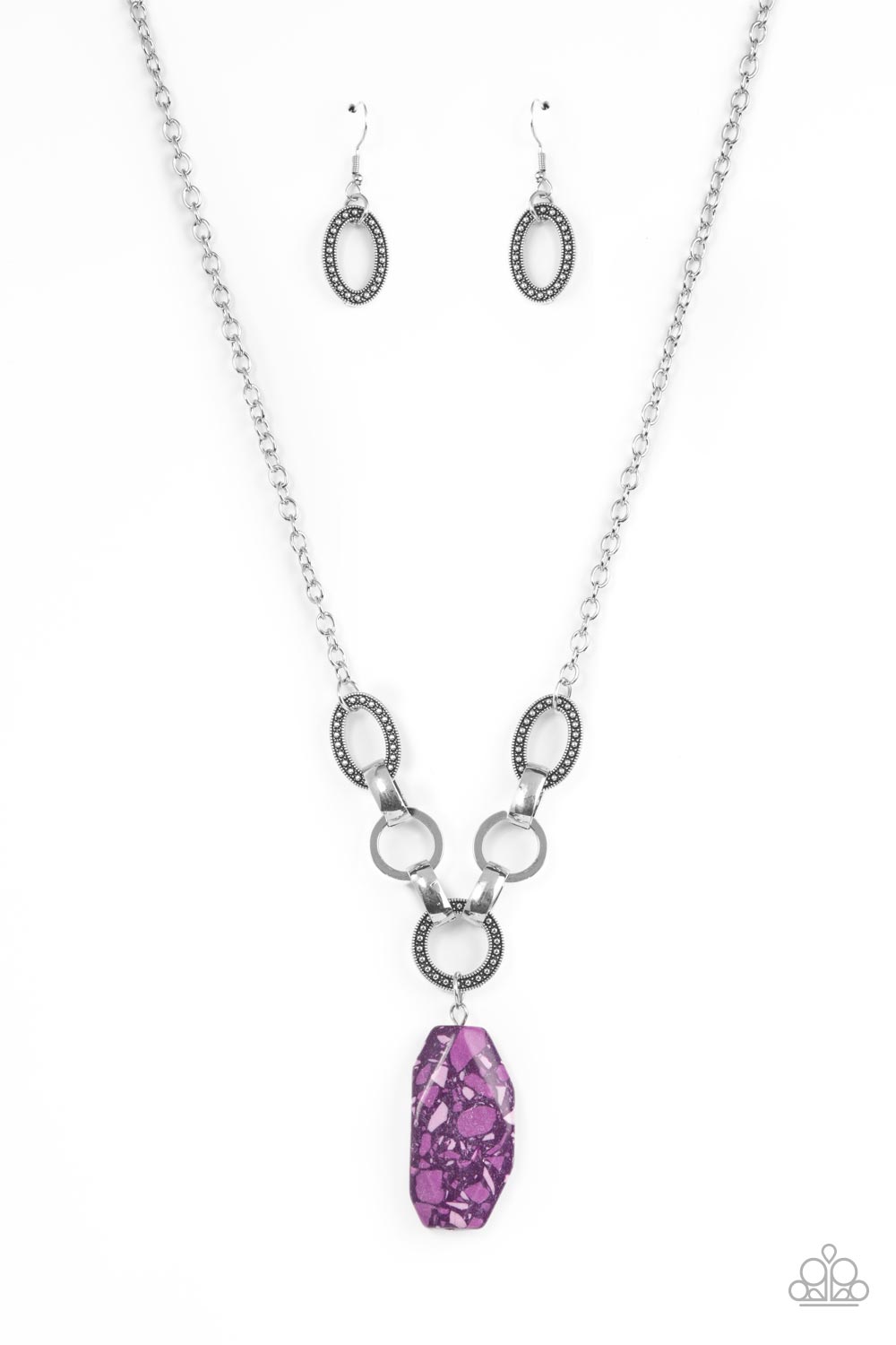 Paparazzi Mystical Mineral - Purple Stone Necklace