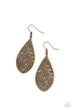 Load image into Gallery viewer, Paparazzi Vineyard Vanity - Brass Earring
