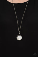 Load image into Gallery viewer, Twinkly Treasury - White Diamond Locket Necklace Paparazzi
