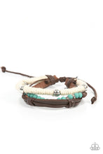 Load image into Gallery viewer, Paparazzi Timber Trail - Blue Urban Bracelet
