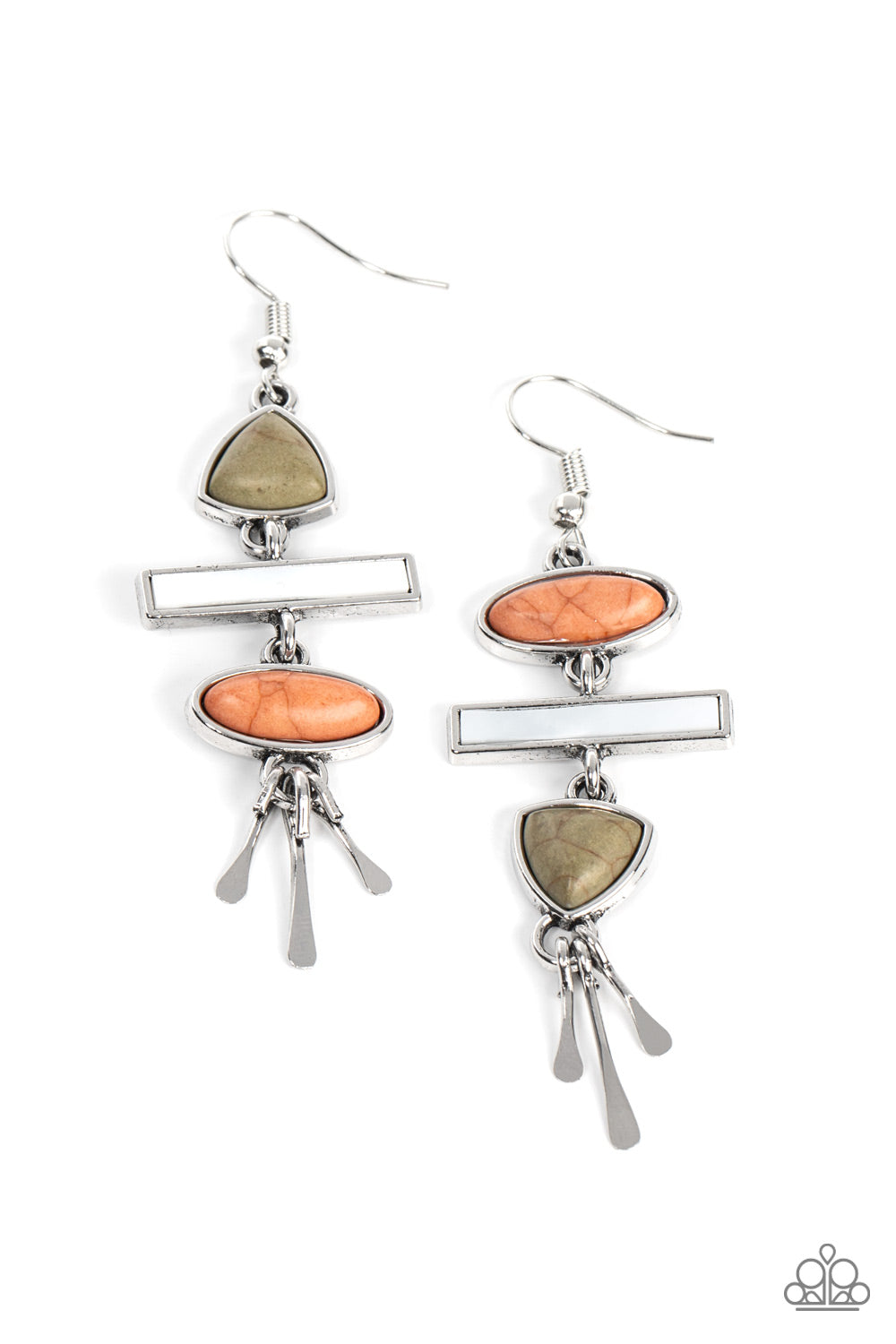 Paparazzi Adventurously Artisan - Multi Stone Earring