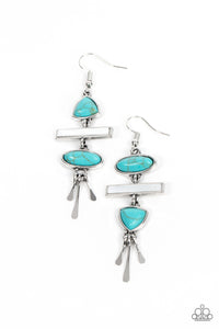 Paparazzi Adventurously Artisan - Turquoise Earring