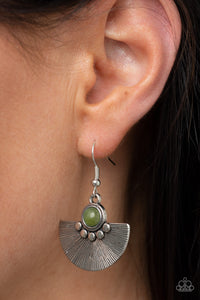 Paparazzi Manifesting Magic - Green Earring