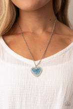 Load image into Gallery viewer, Paparazzi Heart Full of Luster - Blue Heart Necklace
