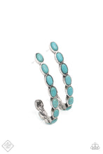 Load image into Gallery viewer, Paparazzi Kick Up a SANDSTORM - Turquoise Hoop
