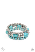 Load image into Gallery viewer, Take By SANDSTORM - Turquoise Stone Bracelet Paparazzi
