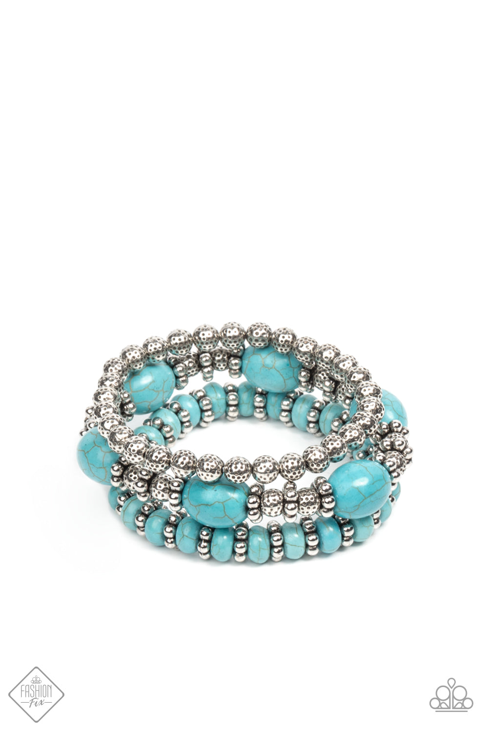 Take By SANDSTORM - Turquoise Stone Bracelet Paparazzi