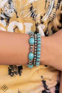 Take By SANDSTORM - Turquoise Stone Bracelet Paparazzi