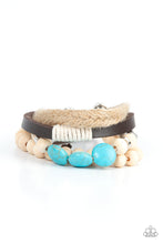 Load image into Gallery viewer, Paparazzi DRIFTER Away - Blue Urban Bracelet
