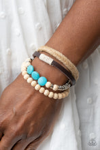 Load image into Gallery viewer, Paparazzi DRIFTER Away - Blue Urban Bracelet
