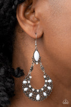 Load image into Gallery viewer, Paparazzi Fluent in Florals - White Earring
