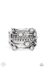 Load image into Gallery viewer, Paparazzi Rhinestone Studded Ritz - White Ring
