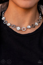 Load image into Gallery viewer, Paparazzi Rhinestone Rollout - White Necklace
