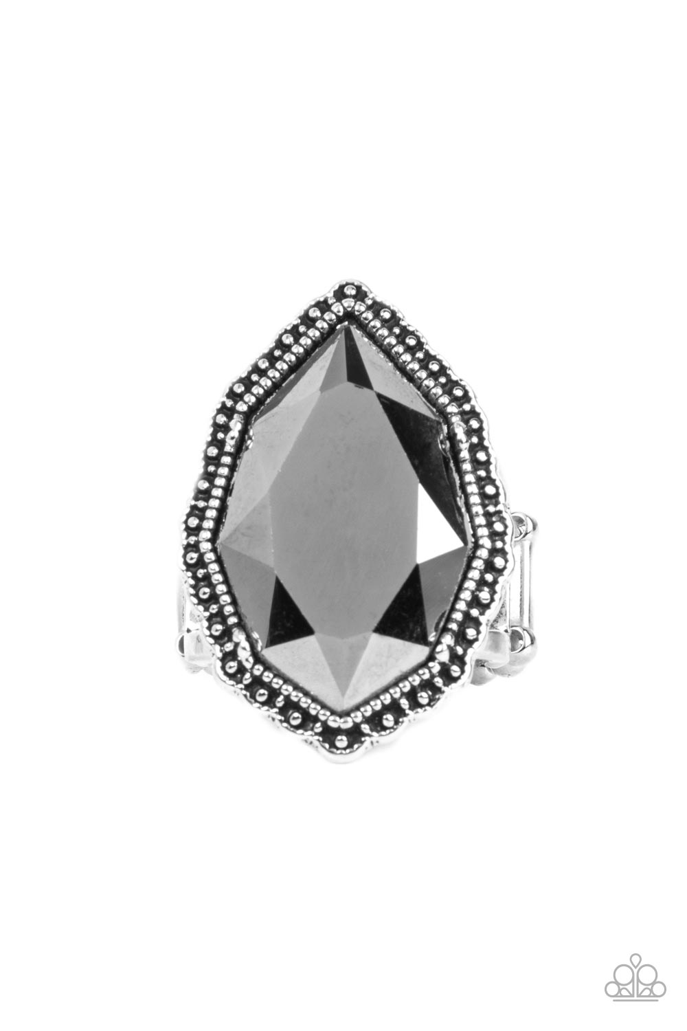 Avant-GRANDEUR - Silver Hematite Ring Paparazzi