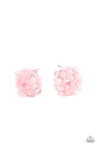 Bunches of Bubbly - Pink Pearl Earring Paparazzi