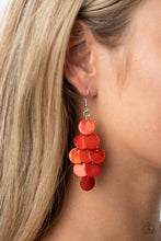 Load image into Gallery viewer, Paparazzi Tropical Tryst - Orange Earring
