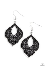 Load image into Gallery viewer, Paparazzi Thessaly Terrace - Black Earring

