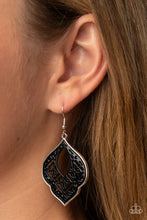 Load image into Gallery viewer, Paparazzi Thessaly Terrace - Black Earring
