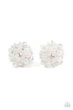 Load image into Gallery viewer, Bunches of Bubbly - White Pearl Post Earring Paparazzi
