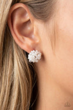 Load image into Gallery viewer, Bunches of Bubbly - White Pearl Post Earring Paparazzi
