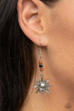 Load image into Gallery viewer, Paparazzi Sunshiny Days - Black Earring
