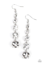 Load image into Gallery viewer, Paparazzi Red Carpet Charmer - White Rhinestone Earring
