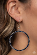 Load image into Gallery viewer, Paparazzi Head-Turning Halo - Blue Earring
