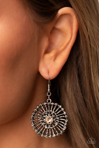 Paparazzi Tangible Twinkle - Brown Earrin