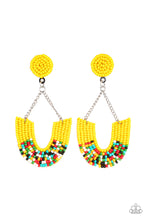 Load image into Gallery viewer, Make it RAINBOW - Yellow Earring Paparazzi
