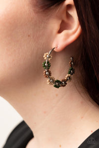 Paparazzi Growth Spurt - Green Earring