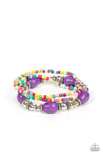 Load image into Gallery viewer, Confidently Crafty - Purple Multi Bracelet Paparazzi
