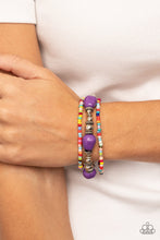 Load image into Gallery viewer, Confidently Crafty - Purple Multi Bracelet Paparazzi
