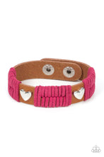 Load image into Gallery viewer, Lusting for Wanderlust - Pink Leather Bracelet Paparazzi
