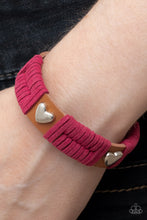 Load image into Gallery viewer, Lusting for Wanderlust - Pink Leather Bracelet Paparazzi
