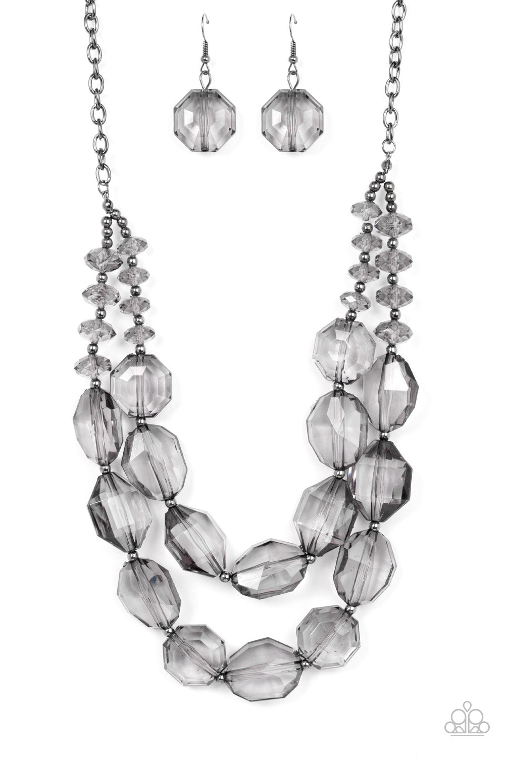 Paparazzi Icy Illumination - Black Necklace