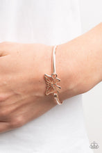 Load image into Gallery viewer, Did I FLUTTER? - Rose Gold Butterfly Bracelet Paprazzi
