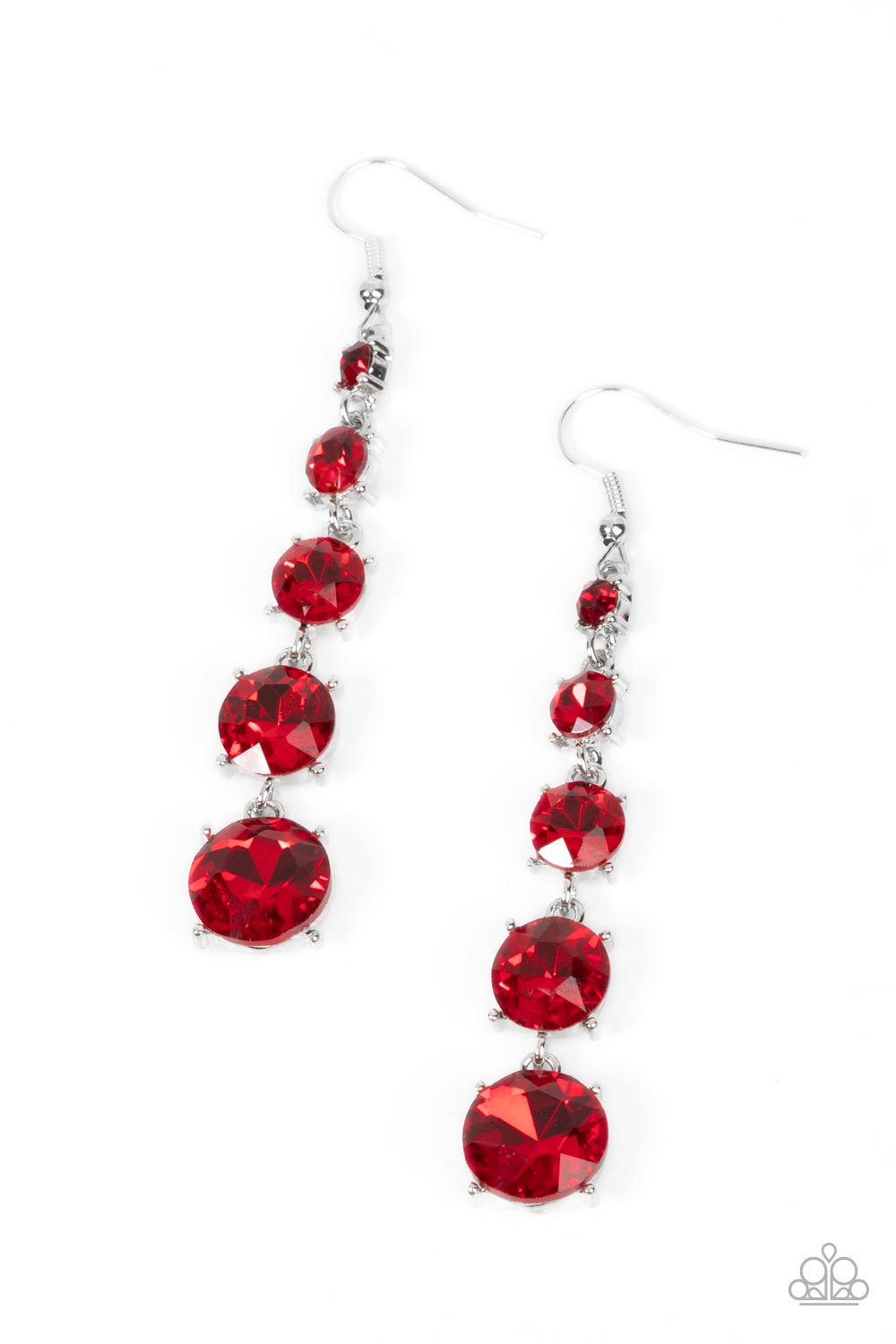 Paparazzi Red Carpet Charmer - Red Earring