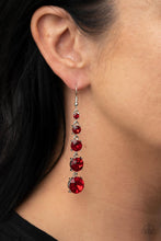 Load image into Gallery viewer, Paparazzi Red Carpet Charmer - Red Earring
